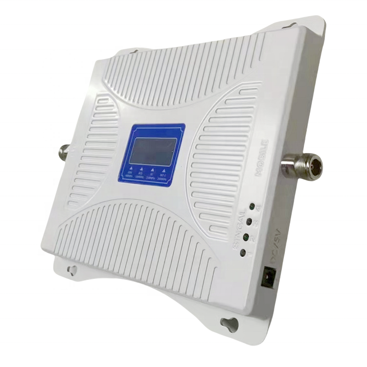 4g cell phone signal booster 850mhz 900mhz 1800mhz 2100mhz four band mobile signal repeater amplifier